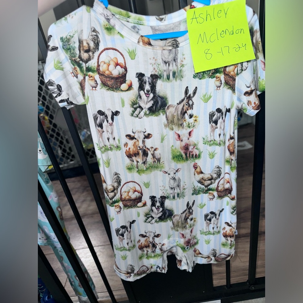 Bums and Roses Herd it Here First Shortie Romper 2T